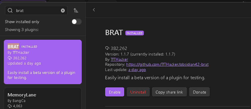 BRAT plugin