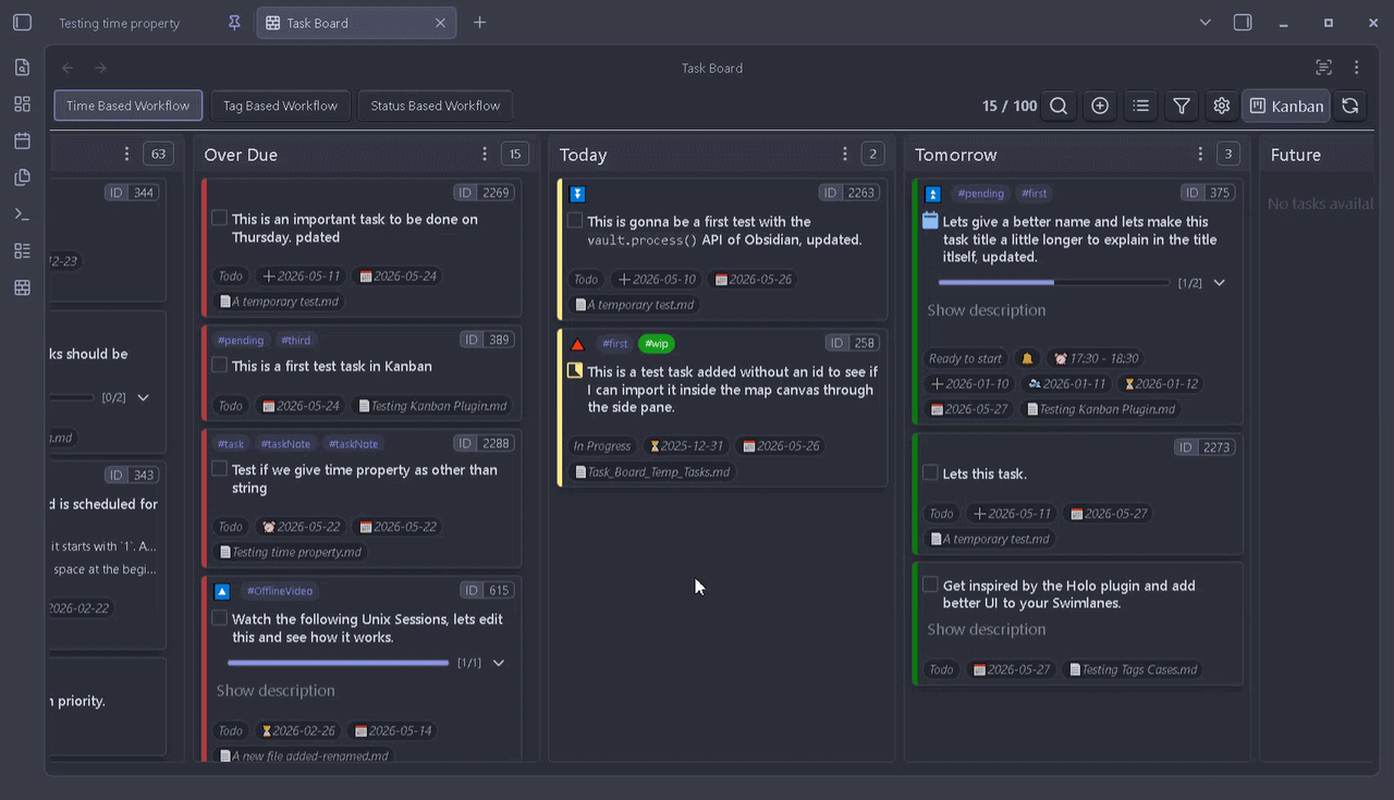 Drag-n-drop and column sorting demo