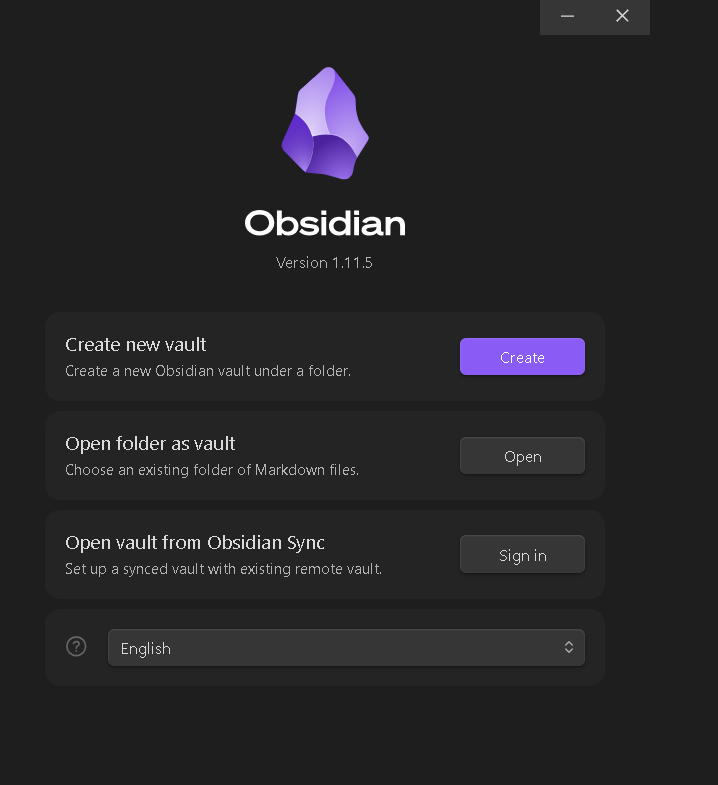 Open another vault screen
