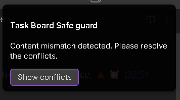 Safe Guard notice message