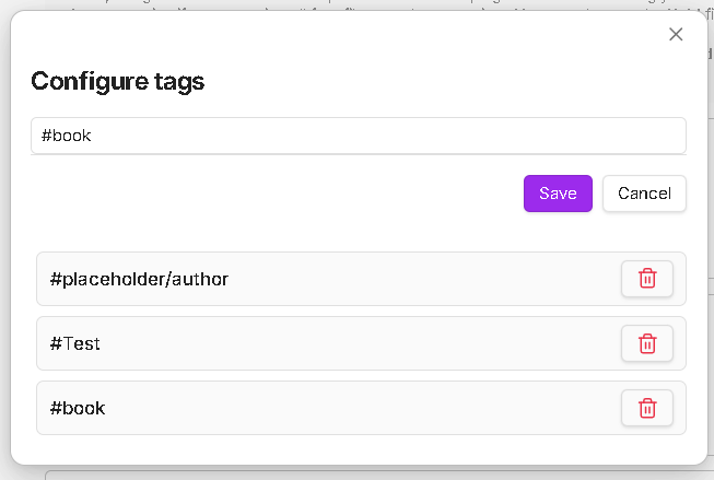 Tags filters for scanning example